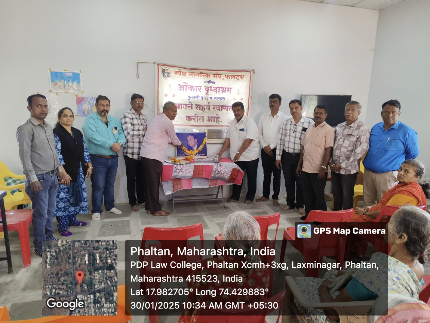 Visit to Old Age Home Omkar Vrudhashram,Kuravali